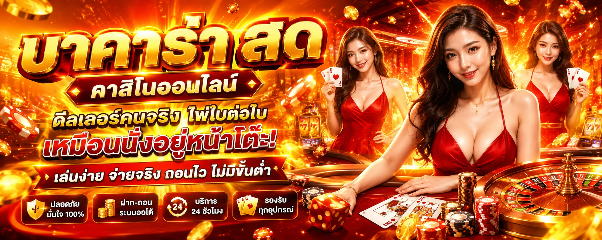 โต๊ะบาคาร่าคาสิโนออนไลน์ถ่ายทอดสดใน Judtem168